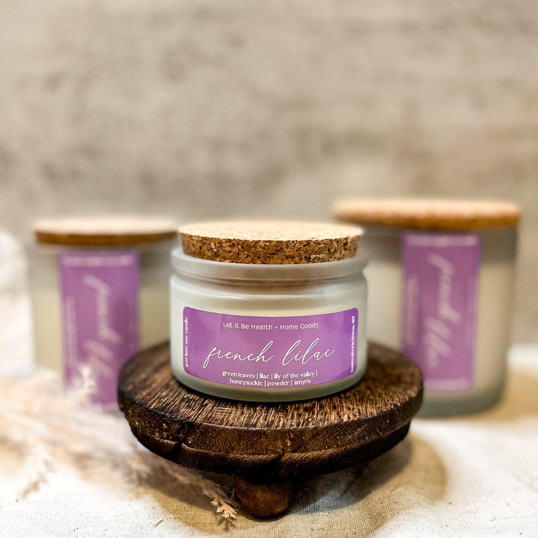 French Lilac - Wooden Wick Soy Candles