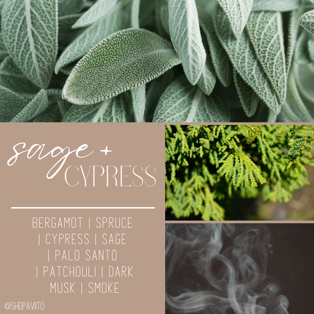 Sage + Cypress - Wooden Wick Soy Candles